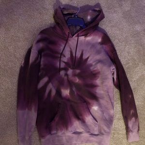 purple tie dye hoodie